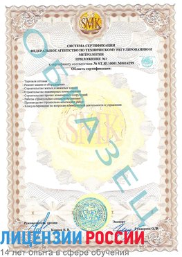Образец сертификата соответствия (приложение) Гусиноозерск Сертификат ISO 14001